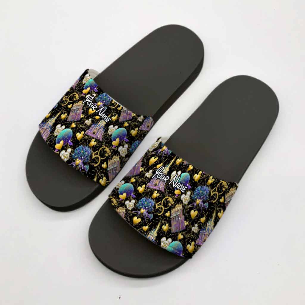Personalized Slide Sandals Custom Name for Beach & Home Gift