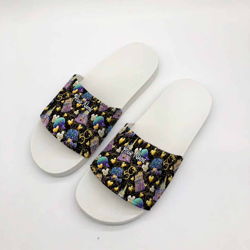 Personalized Slide Sandals Custom Name for Beach & Home Gift