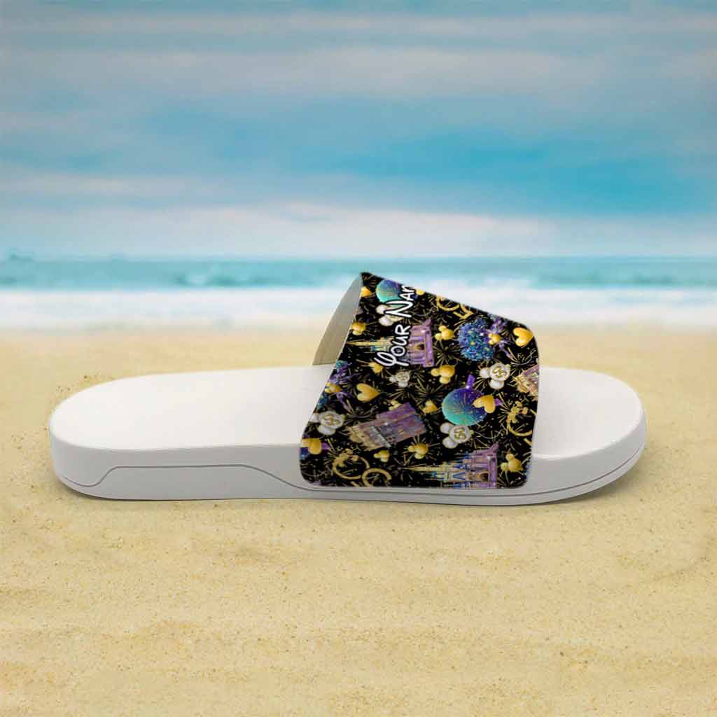 Personalized Slide Sandals Custom Name for Beach & Home Gift