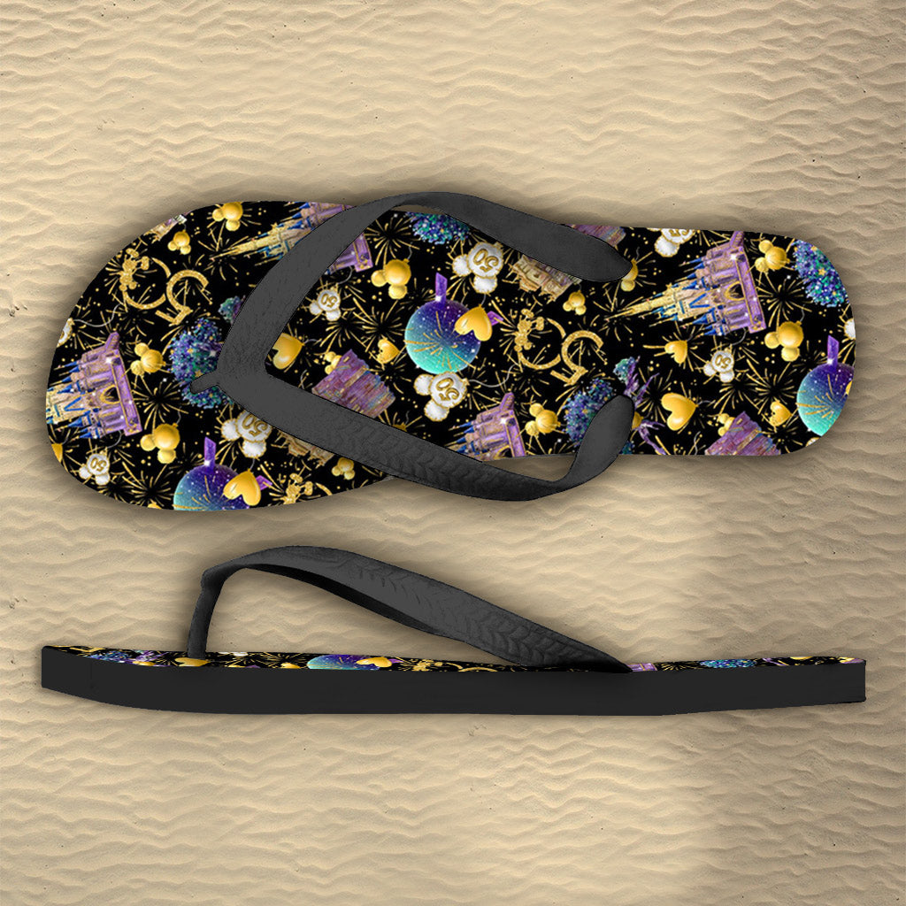 Personalized 50th Anniversary Mouse Flip Flops Custom Gift