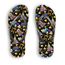 Load image into Gallery viewer, Personalized 50th Anniversary Mouse Flip Flops Custom Gift
