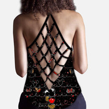 Load image into Gallery viewer, Personalized Mickey Mouse Ears Cross Tank Top Custom Name Gift
