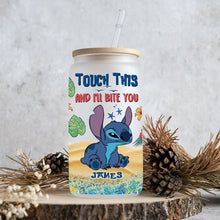 Load image into Gallery viewer, Personalized 16oz Can Glass with Straw Custom Name Gift Idea
