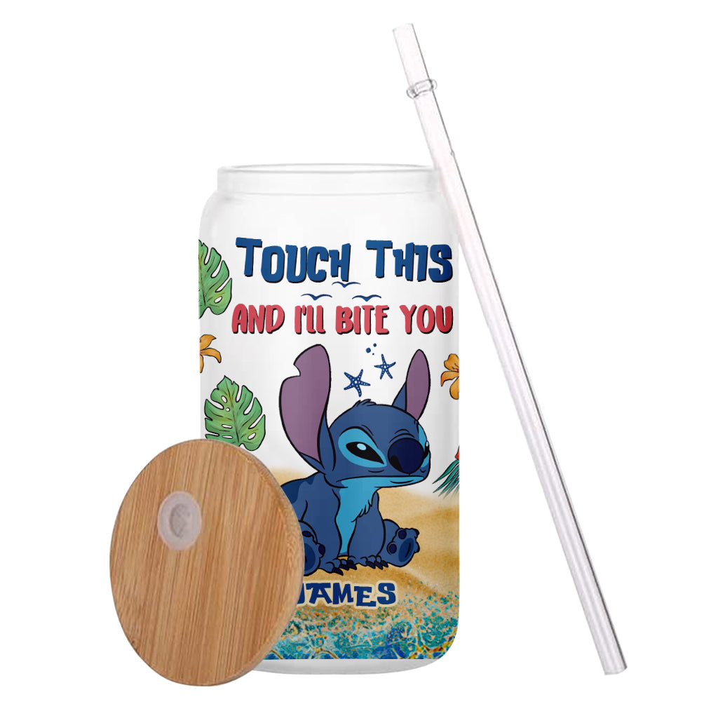 Personalized 16oz Can Glass with Straw Custom Name Gift Idea