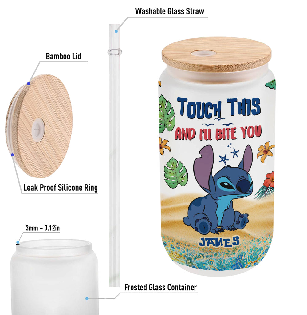 Personalized 16oz Can Glass with Straw Custom Name Gift Idea