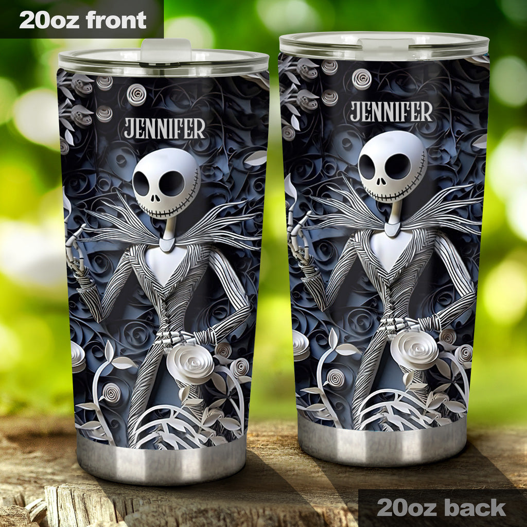 Personalized Nightmare Tumbler with 3D Effect for Halloween Gift