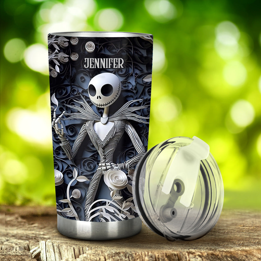 Personalized Nightmare Tumbler with 3D Effect for Halloween Gift