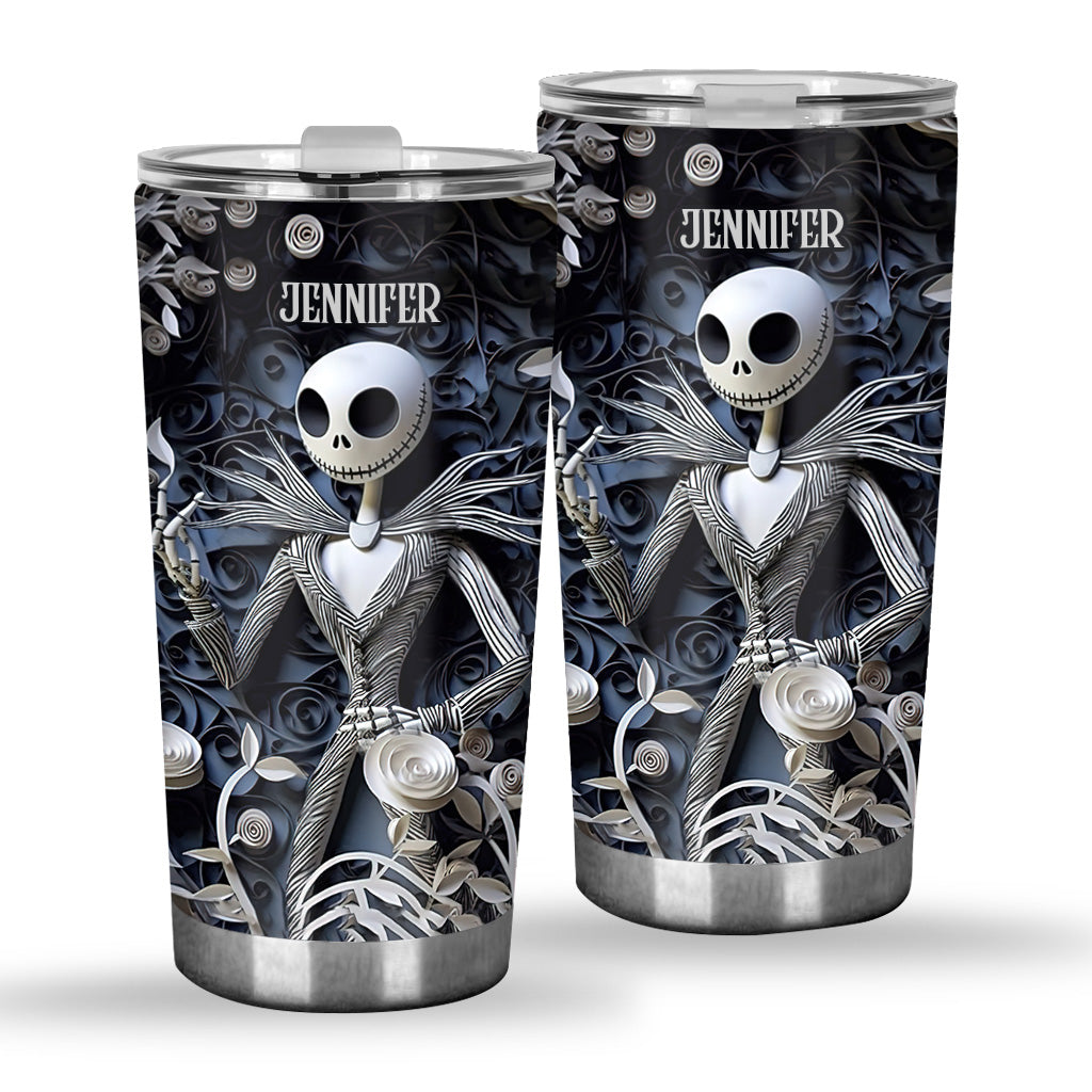 Personalized Nightmare Tumbler with 3D Effect for Halloween Gift