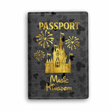 Load image into Gallery viewer, Personalized Magic Kingdom Passport Holder Custom Gift for Travel
