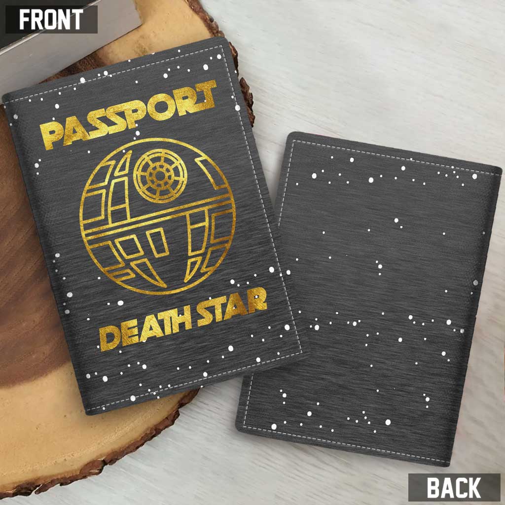 Personalized Death Star Passport Holder Custom Travel Gift