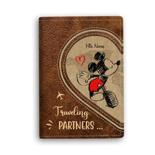 Load image into Gallery viewer, Personalized Couple Passport Holder Custom Name Travel Gift
