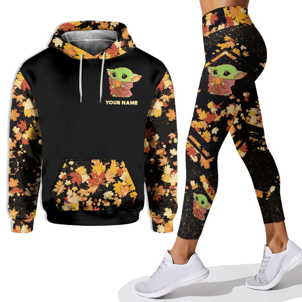Personalized The Force Hoodie & Leggings Set for Kids | Custom Name Fall Gift