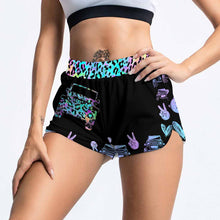 Load image into Gallery viewer, Personalized Leopard Print Cross Tank Top &amp; Shorts Set for Summer
