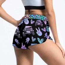 Load image into Gallery viewer, Personalized Leopard Print Cross Tank Top &amp; Shorts Set for Summer
