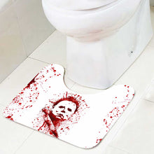 Load image into Gallery viewer, Personalized Halloween Bathroom Curtain &amp; Mats Set for Spooky Decor
