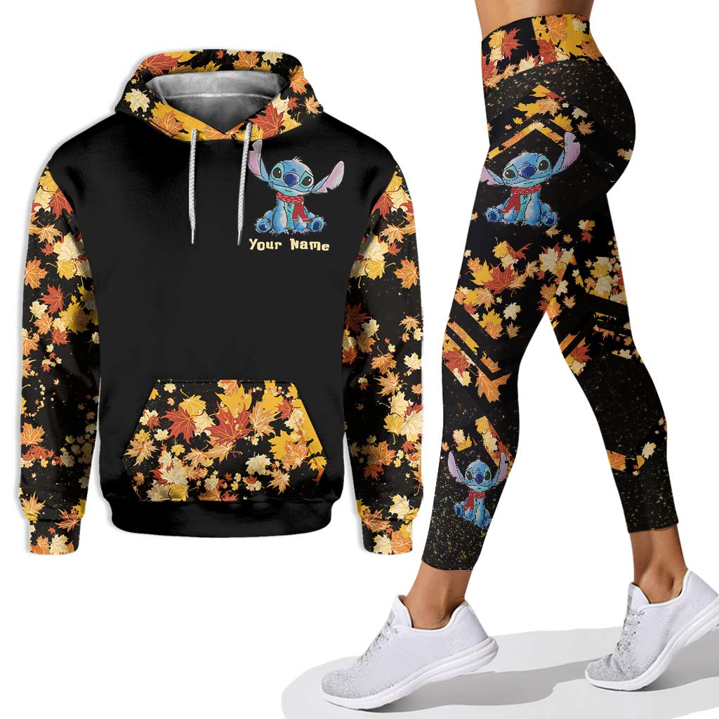 Personalized Ohana Hoodie and Leggings Set for Fall | Custom Name Gift