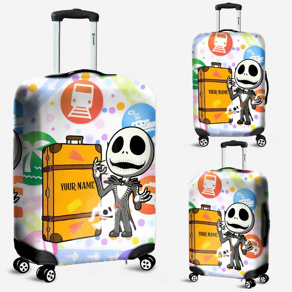 Personalized Nightmare Luggage Cover Custom Name Travel Gift