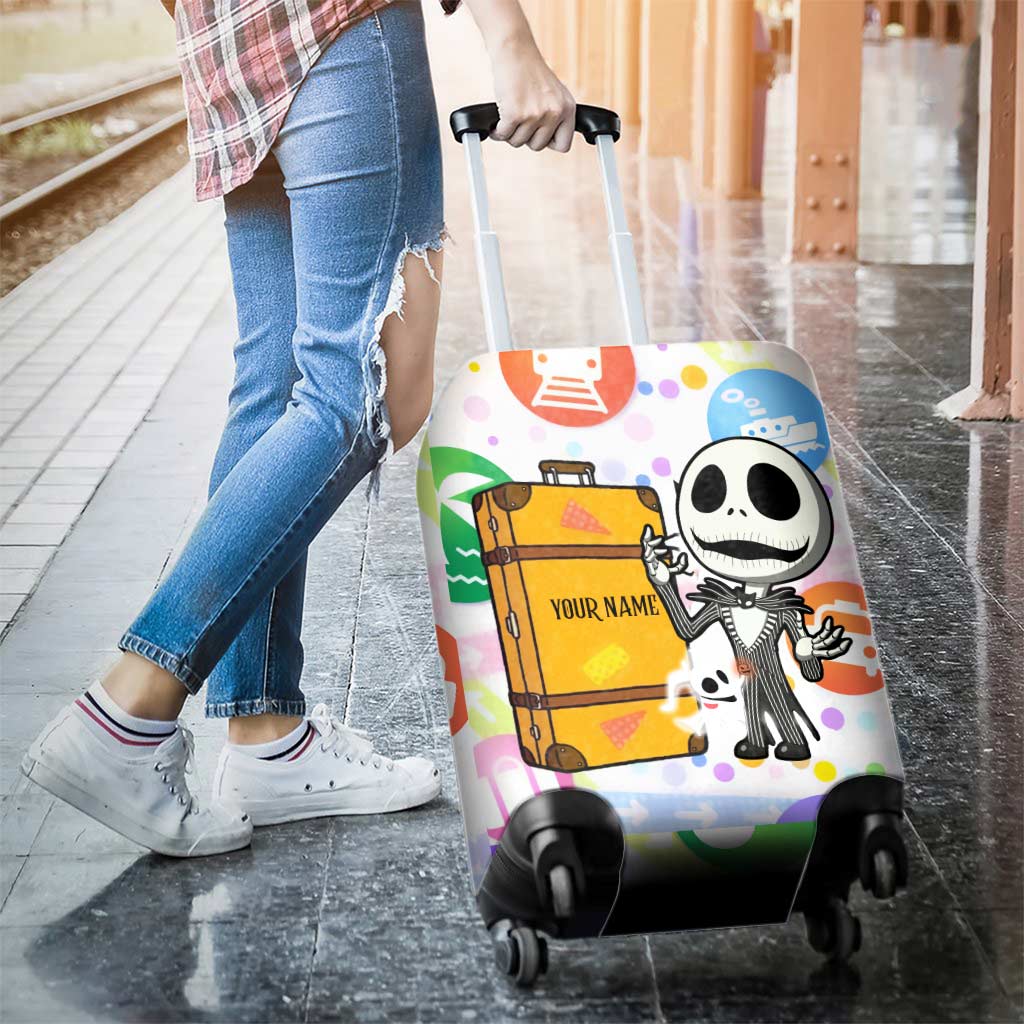 Personalized Nightmare Luggage Cover Custom Name Travel Gift
