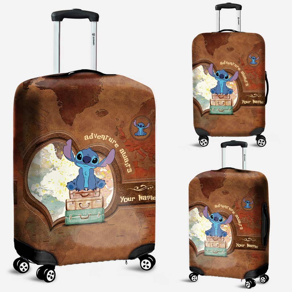 Personalized Ohana Luggage Cover with Adventure Design for Travelers