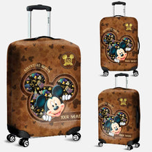 Load image into Gallery viewer, Personalized Adventure Awaits Leather Handbag &amp; Luggage Cover - Custom Name Gift for Women
