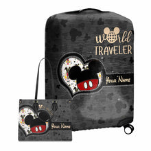 Load image into Gallery viewer, Personalized Leather Handbag &amp; Luggage Cover Set for Travelers
