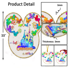 Load image into Gallery viewer, Personalized Christmas Mouse Ornament for Grandma Gift
