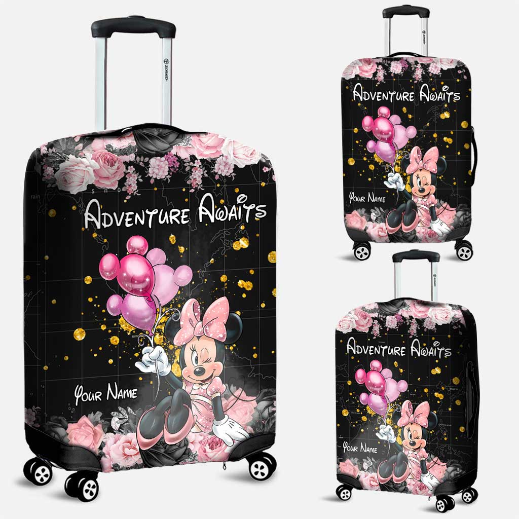 Personalized Minnie Mouse Luggage Cover Custom Name Gift for Kids
