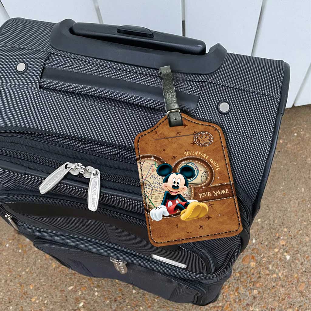 Personalized Leather Luggage Tag Custom Name Travel Gift