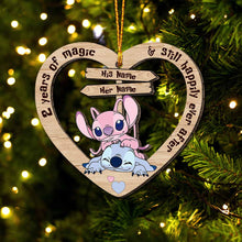 Load image into Gallery viewer, Personalized Christmas Ohana Ornament Custom Name Gift for Couple
