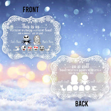 Load image into Gallery viewer, Personalized Transparent Acrylic Ornament Custom Family Name Christmas Gift

