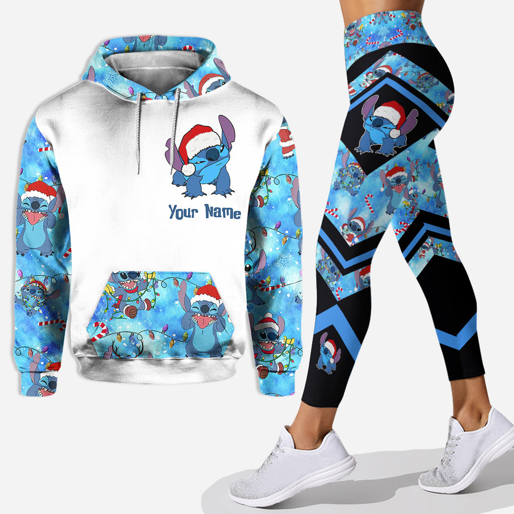 Personalized Ohana Hoodie and Leggings Set with Custom Name - Christmas Gift