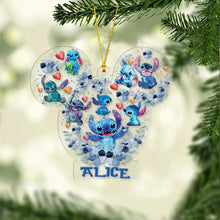 Load image into Gallery viewer, Personalized Christmas Transparent Ornament with Name for Family Gift
