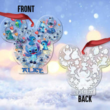 Load image into Gallery viewer, Personalized Christmas Transparent Ornament with Name for Family Gift
