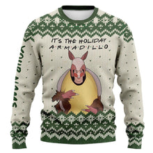 Load image into Gallery viewer, Personalized Holiday Armadillo Christmas Sweater Custom Name Gift
