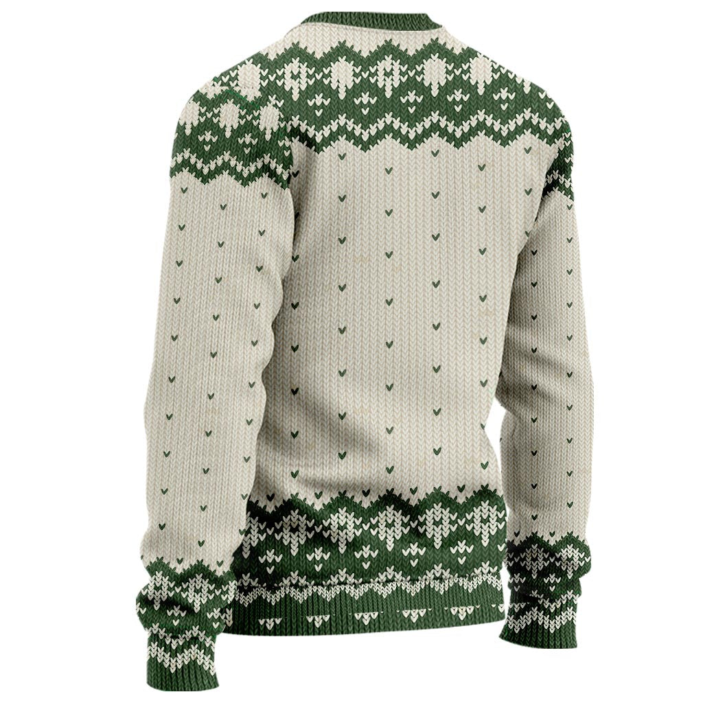 Personalized Holiday Armadillo Christmas Sweater Custom Name Gift