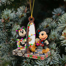 Load image into Gallery viewer, Personalized Christmas Mouse Ornament Custom Name Gift

