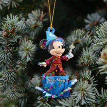 Load image into Gallery viewer, Personalized Christmas Mouse Ornament Custom Name Gift
