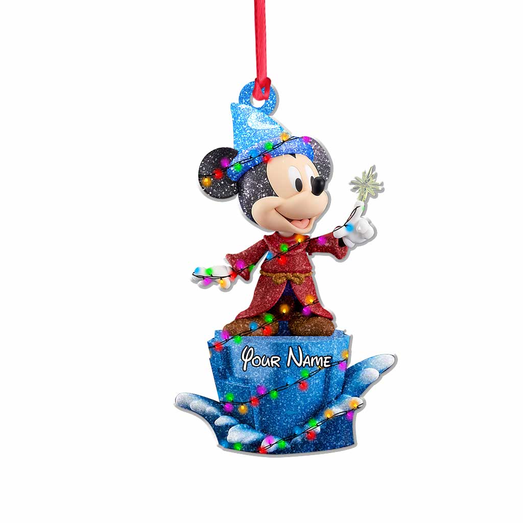 Personalized Christmas Mouse Ornament Custom Name Gift