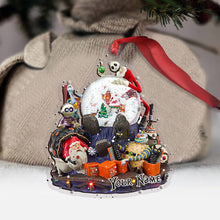 Load image into Gallery viewer, Personalized Nightmare Christmas Transparent Ornament Custom Gift
