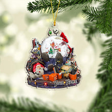 Load image into Gallery viewer, Personalized Nightmare Christmas Transparent Ornament Custom Gift
