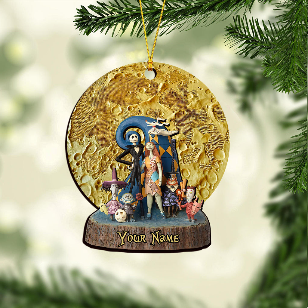 Personalized Moon Nightmare Christmas Ornament Custom Gift