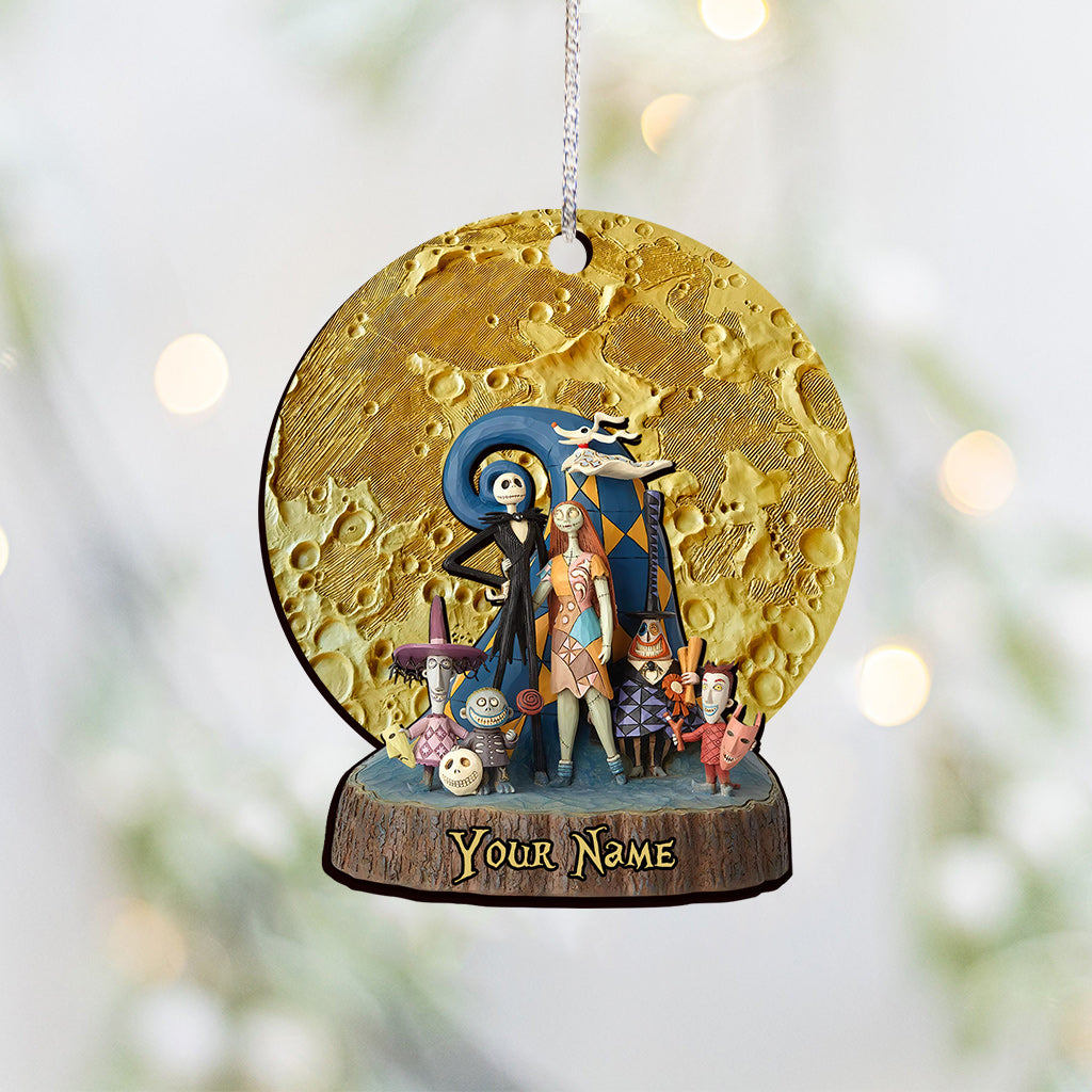 Personalized Moon Nightmare Christmas Ornament Custom Gift