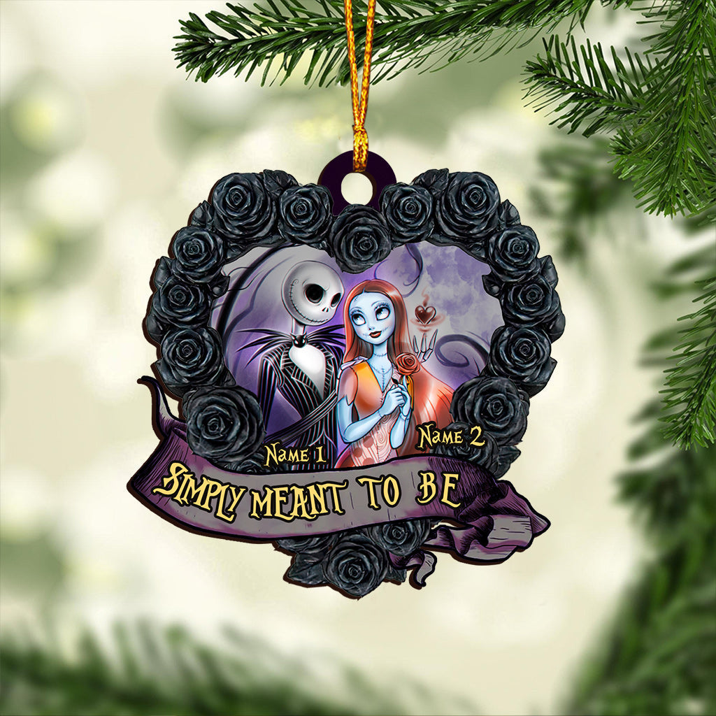 Personalized Nightmare Love Christmas Ornament Custom Name Gift