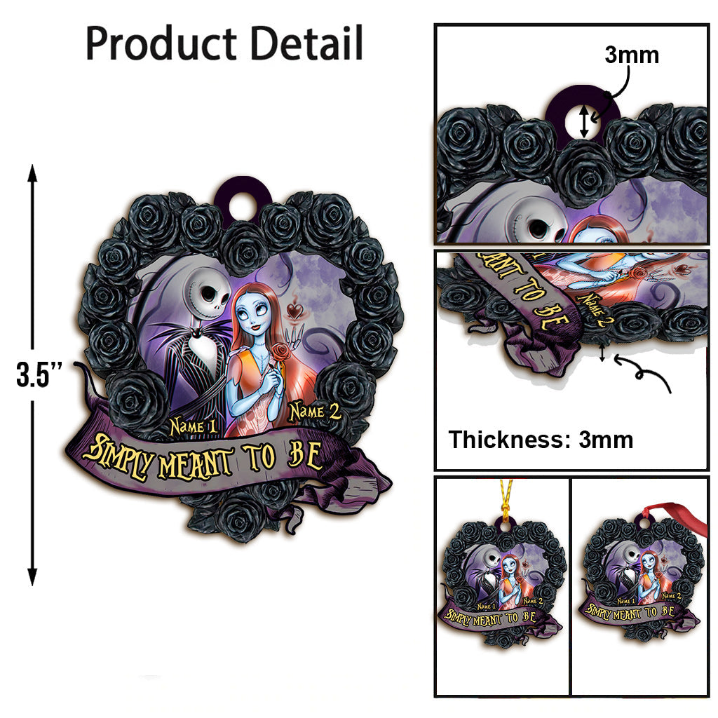 Personalized Nightmare Love Christmas Ornament Custom Name Gift