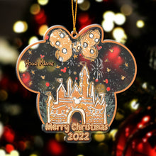 Load image into Gallery viewer, Personalized Acrylic Christmas Mouse Ornament Custom Name Gift
