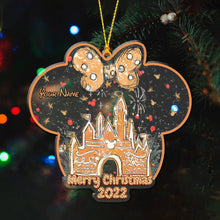 Load image into Gallery viewer, Personalized Acrylic Christmas Mouse Ornament Custom Name Gift
