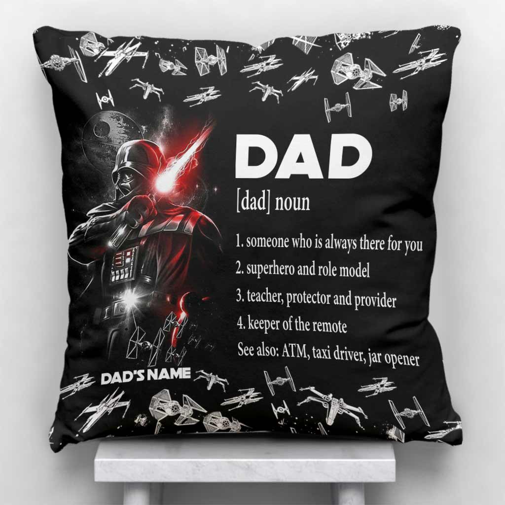 Personalized Darth Vader Throw Pillow Gift for Dad