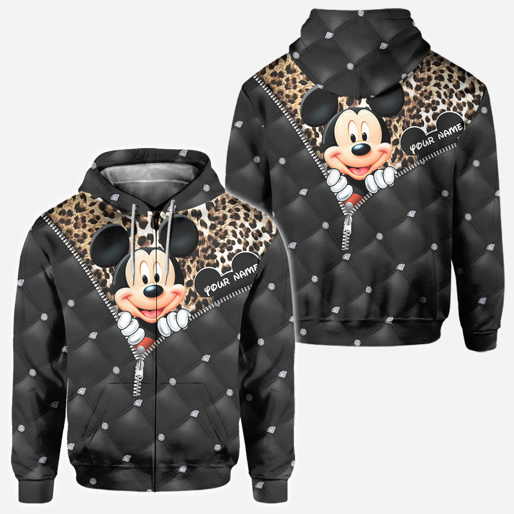 Personalized Mickey Mouse Hoodie All Over Print Gift for Kids