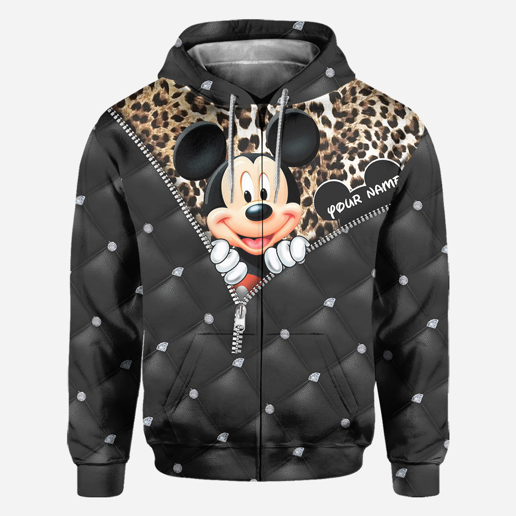 Personalized Mickey Mouse Hoodie All Over Print Gift for Kids