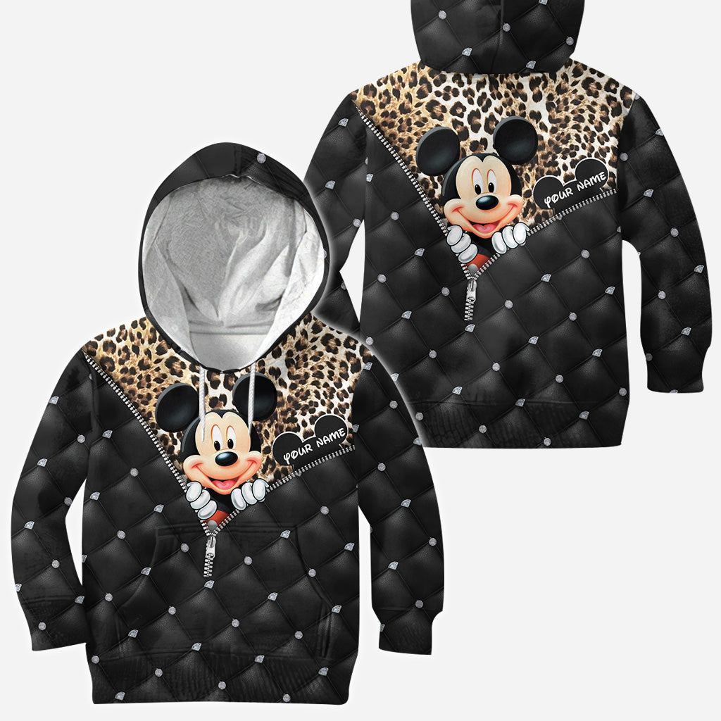Personalized Mickey Mouse Hoodie All Over Print Gift for Kids